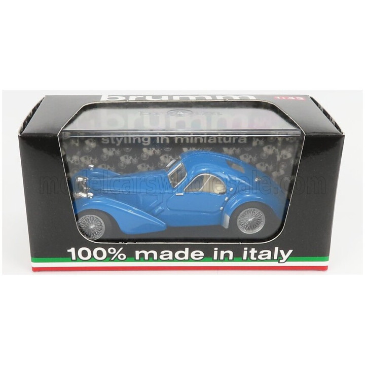BRUMM BUGATTI 57 S COUPE 1934-36 - LIGHT BLUE 1/43