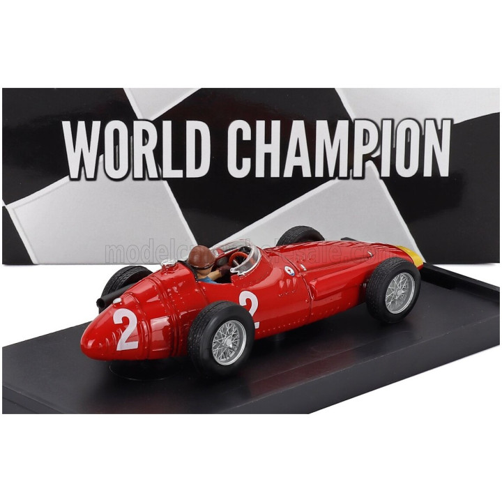 BRUMM MASERATI F1 250F N 2 WORLD CHAMPION ITALY GP 1957 JUAN MANUEL FANGIO - WITH DRIVER FIGURE - RED 1/43