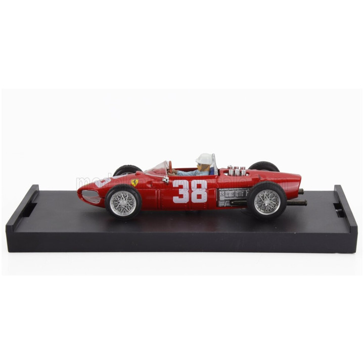 BRUMM FERRARI F1 156 N 38 WORLD CHAMPION 3rd MONACO GP 1961 PHIL HILL - WITH DRIVER FIGURE - RED 1/43