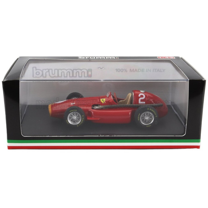 BRUMM FERRARI F1 553 SQUALO N 2 FRENCH GP 1955 J.F.GONZALEZ - RED 1/43