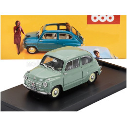 BRUMM FIAT 600 BERLINA 1-SERIES 1955 - VERDE CHIARO - GREEN 1/43