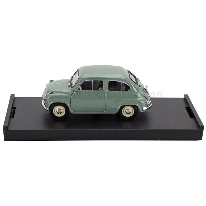 BRUMM FIAT 600 BERLINA 1-SERIES 1955 - VERDE CHIARO - GREEN 1/43