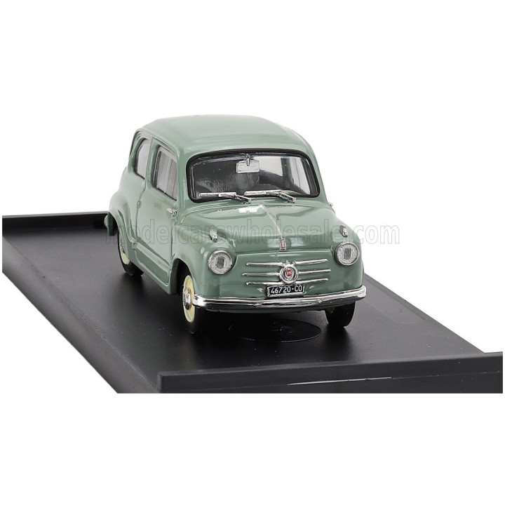 BRUMM FIAT 600 BERLINA 1-SERIES 1955 - VERDE CHIARO - GREEN 1/43