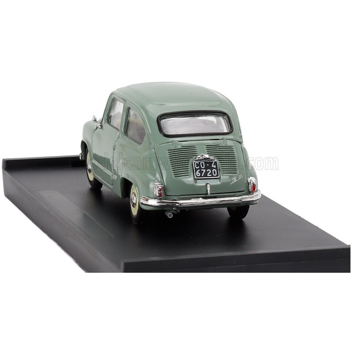 BRUMM FIAT 600 BERLINA 1-SERIES 1955 - VERDE CHIARO - GREEN 1/43