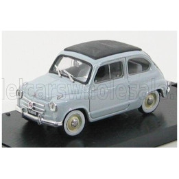 BRUMM FIAT 600 1956 TETTO CHIUSO - CLOSED ROOF - GRIGIO PERLA 1/43