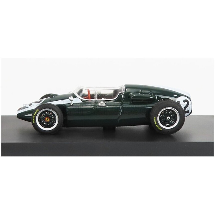 BRUMM COOPER F1 T51 CLIMAX N 12 WINNER BRITISH GP JACK BRABHAM 1959 WORLD CHAMPION - GREEN WHITE 1/43