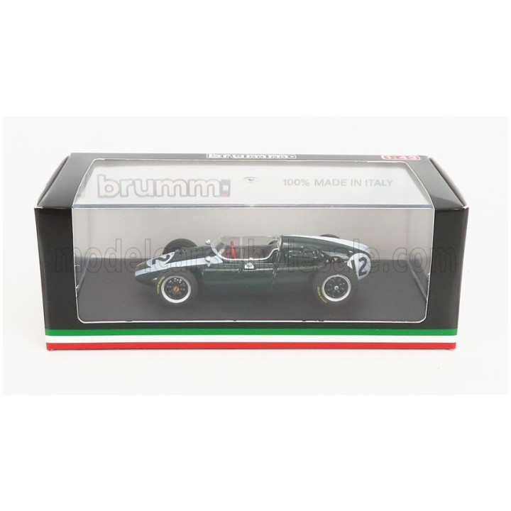 BRUMM COOPER F1 T51 CLIMAX N 12 WINNER BRITISH GP JACK BRABHAM 1959 WORLD CHAMPION - GREEN WHITE 1/43