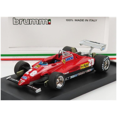 BRUMM FERRARI F1 126C2 N 28 3rd ITALY GP 1982 MARIO ANDRETTI - RED 1/43