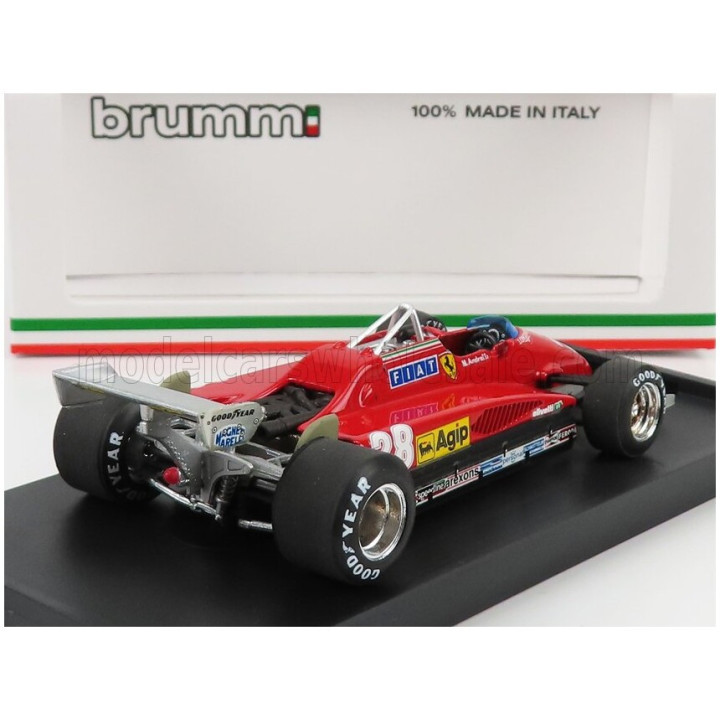 BRUMM FERRARI F1 126C2 N 28 3rd ITALY GP 1982 MARIO ANDRETTI - RED 1/43