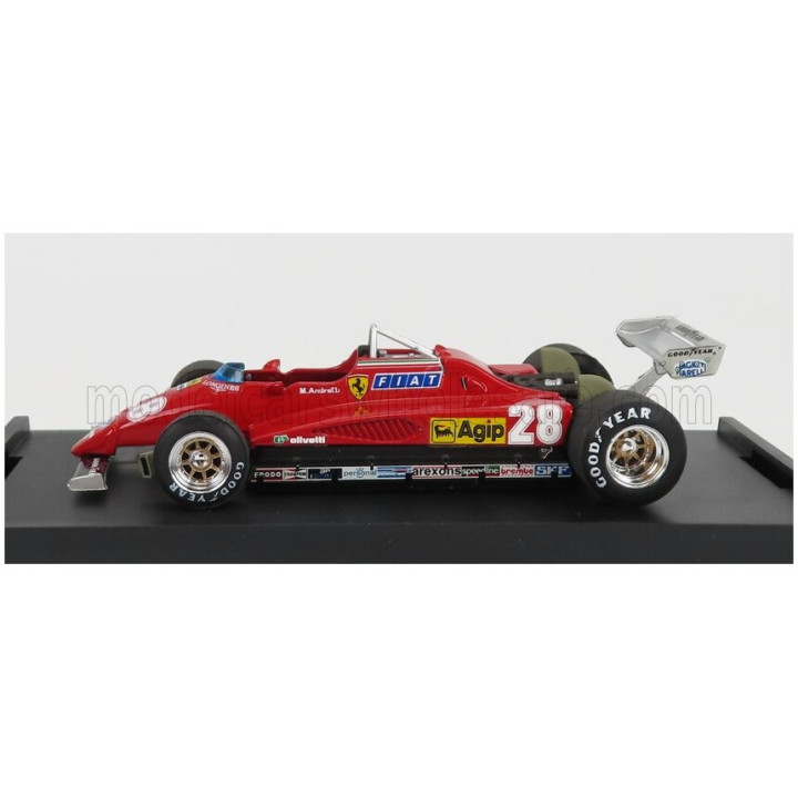 BRUMM FERRARI F1 126C2 N 28 3rd ITALY GP 1982 MARIO ANDRETTI - RED 1/43