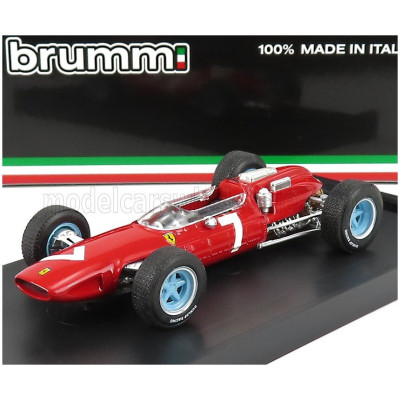 BRUMM FERRARI F1 158 N 7 WINNER GERMAN GP JOHN SURTEES 1964 WORLD CHAMPION - RED 1/43