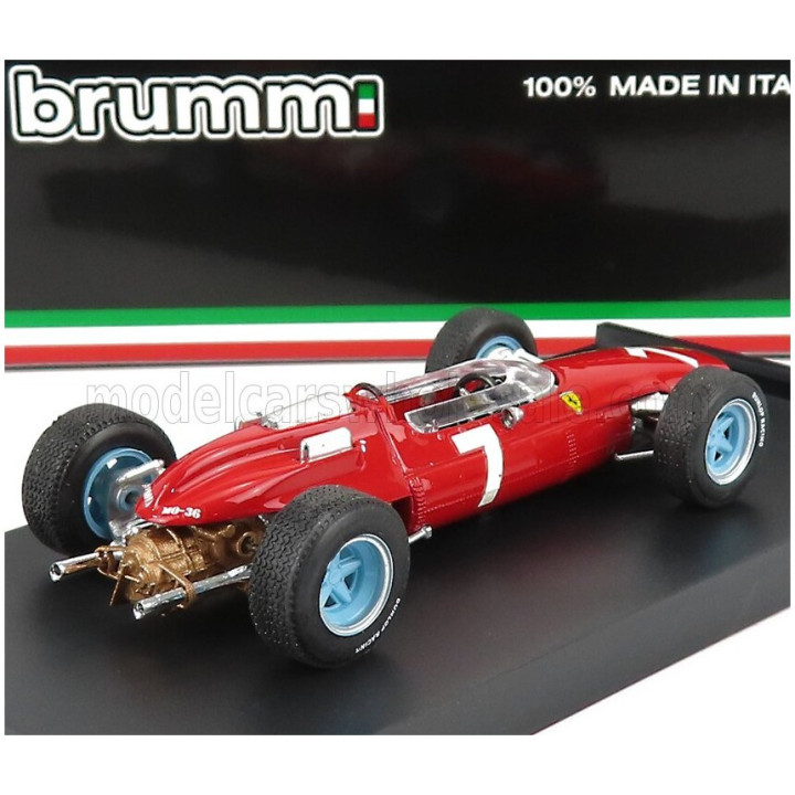 BRUMM FERRARI F1 158 N 7 WINNER GERMAN GP JOHN SURTEES 1964 WORLD CHAMPION - RED 1/43