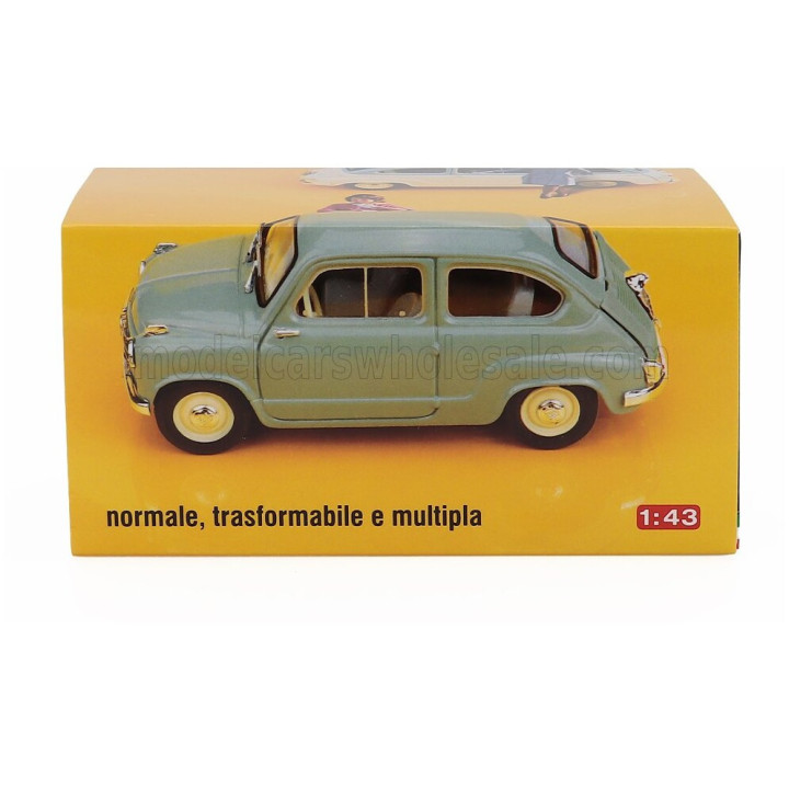 BRUMM FIAT 600D BERLINA 1960 - ROSSO CORALLO - RED 1/43