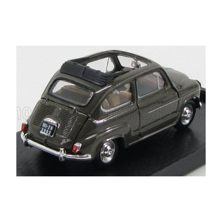 BRUMM FIAT 600D TRASFORMABILE APERTA 1960 - BEIGE 538 1/43