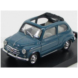 BRUMM FIAT 600D TRASFORMABILE APERTA 1960 - BLUE 404 1/43
