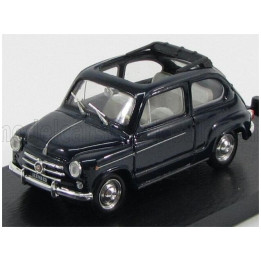 BRUMM FIAT 600D TRASFORMABILE APERTA 1960 - BLUE SCURO 456 1/43