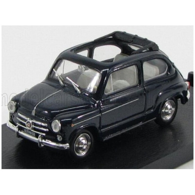 BRUMM FIAT 600D TRASFORMABILE APERTA 1960 - BLUE SCURO 456 1/43