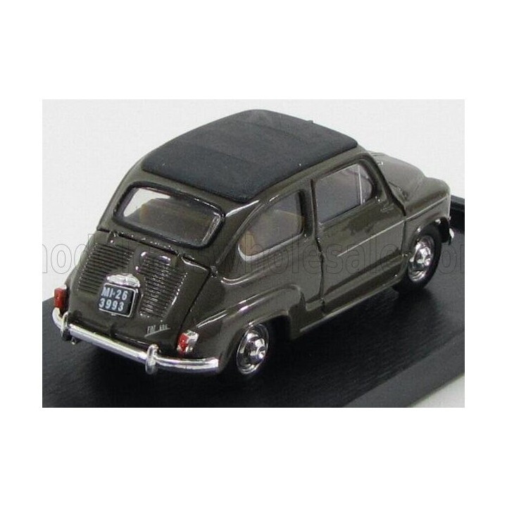 BRUMM FIAT 600D TRASFORMABILE CHIUSA 1960 - BEIGE 538 1/43