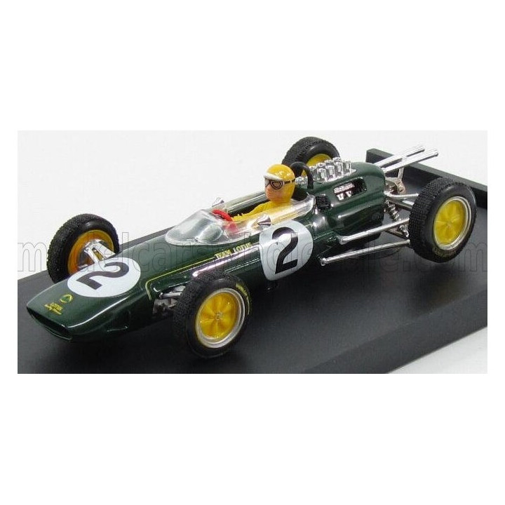 BRUMM LOTUS F1 25 n 2 BELGIUM GP 1963 T.TAYLOR - WITH PILOT - FIGURE - GREEN 1/43