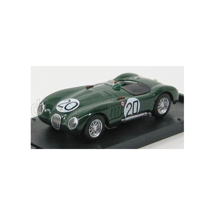 BRUMM JAGUAR C TYPE 1 h LE MANS 1951 WALKER-WHITEHEAD N 20 - BRITISH RACING GREEN 1/43