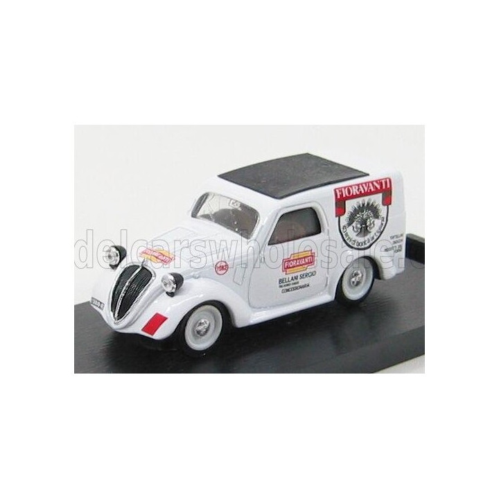 BRUMM FIAT 500B VAN FIORAVANTI 1950 - WHITE 1/43