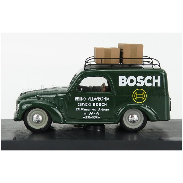 BRUMM FIAT 500C VAN BOSCH ALESSANDRIA 1950 - GREEN 1/43
