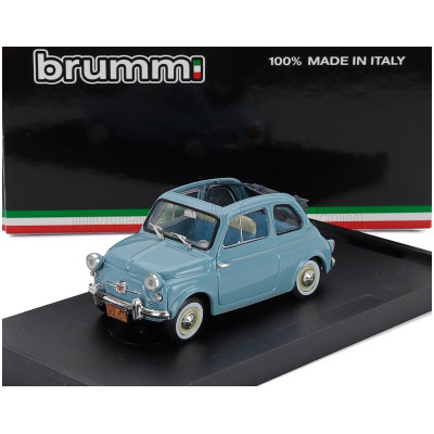 BRUMM FIAT 500 AMERICA APERTA OPEN 1958 - CELESTE CHIARO - LIGHT BLUE 1/43