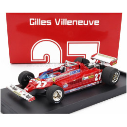 BRUMM FERRARI F1 126CK TURBO N 27 ITALY GP 1981 GILLES VILLENEUVE - RED 1/43
