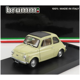 BRUMM FIAT 500R TETTO CHIUSO - CLOSED 1972 - AVORIO ANTICO 1/43