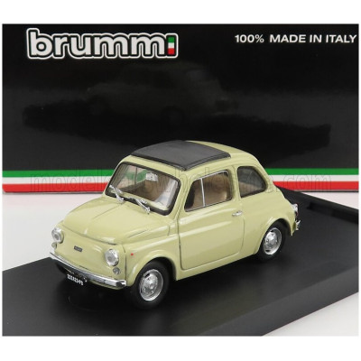 BRUMM FIAT 500R TETTO CHIUSO - CLOSED 1972 - AVORIO ANTICO 1/43
