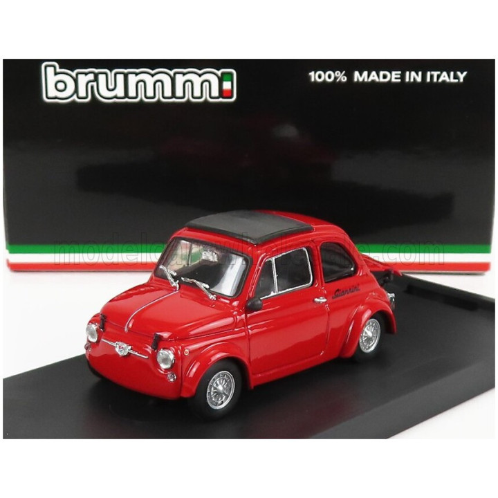 BRUMM FIAT 500 590GT N 0 GIANNINI VALLELUNGA 1969 - RED 1/43