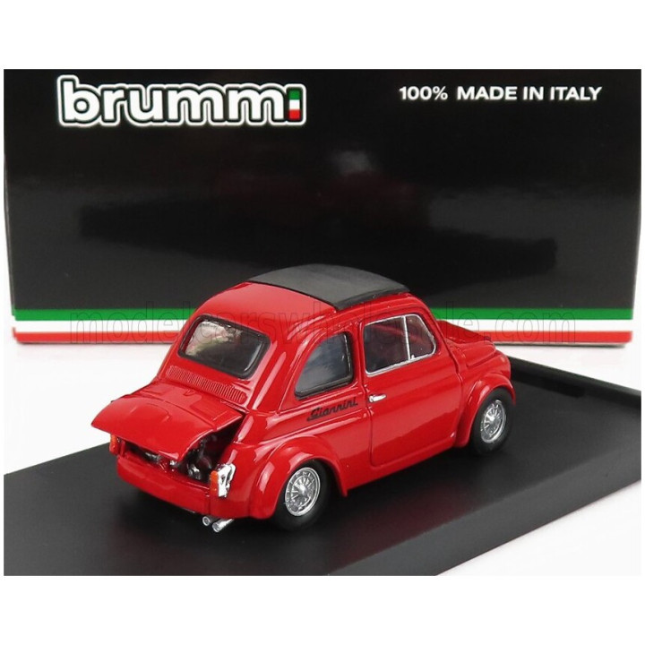 BRUMM FIAT 500 590GT N 0 GIANNINI VALLELUNGA 1969 - RED 1/43