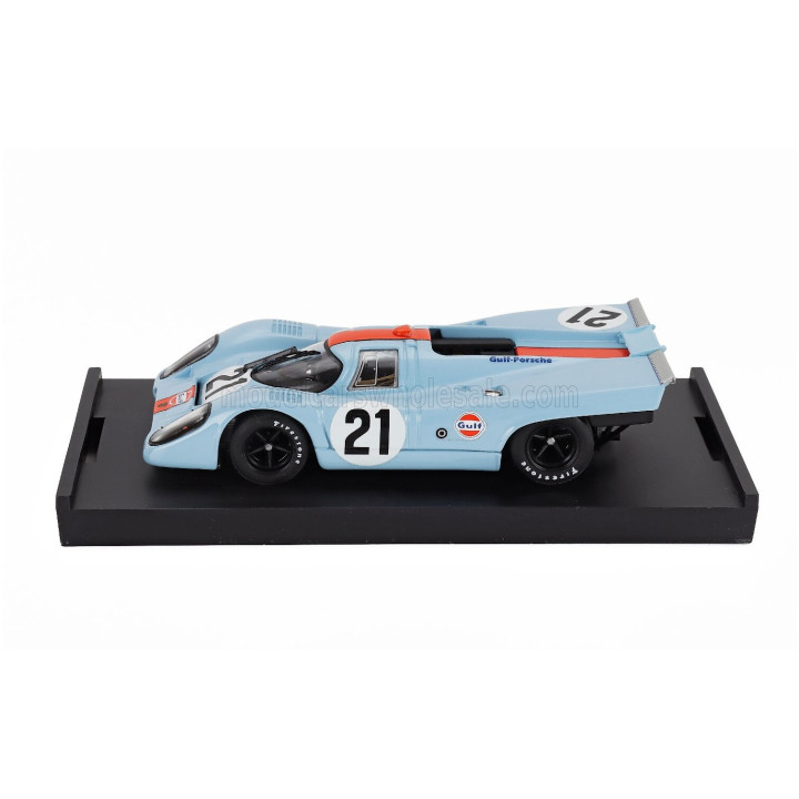 BRUMM PORSCHE 917K 4.9L TEAM JOHN WYER AUTOMOTIVE ENGINEERING N 21 24h LE MANS 1970 PEDRO RODRIGUEZ - LEO KINNUNEN - LIGHT BLUE