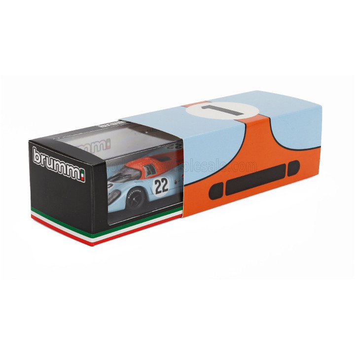 BRUMM PORSCHE 917K 4.9L TEAM JOHN WYER AUTOMOTIVE ENGINEERING GULF N 22 24h LE MANS 1970 DAVID HOBBS - MIKE HAILWOOD - 50th