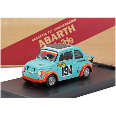 BRUMM FIAT ABARTH 500 595SS SCUDERIA NOVANA N 194 RALLY PIEVE SANTO STEFANO PASSO DELLO SPINO 1971 VINCENZO GATTAFONI - LIGHT