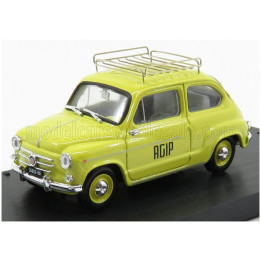 BRUMM FIAT 600D VEICOLO COMMERCIALE PUBLICITAIRE AGIP 1960 - YELLOW 1/43