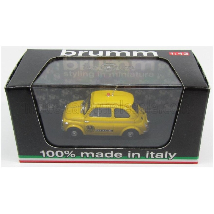 BRUMM STEYR-PUCH 500D OAMTC AUTOMOBIL CLUB AUSTRIA 1959 - YELLOW 1/43