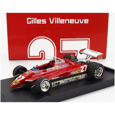BRUMM FERRARI F1 126C2 N 27 BRAZILIAN GP 1982 GILLES VILLENEUVE - RED 1/43