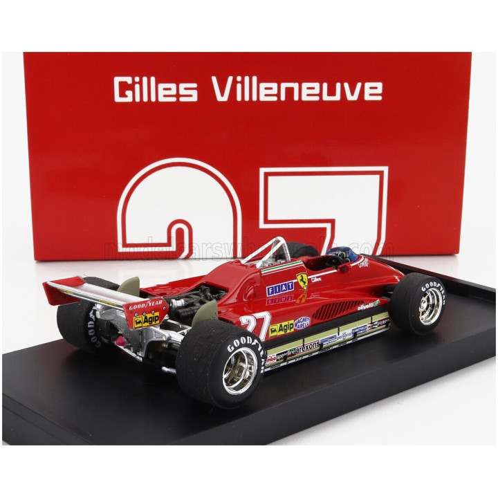 BRUMM FERRARI F1 126C2 N 27 BRAZILIAN GP 1982 GILLES VILLENEUVE - RED 1/43