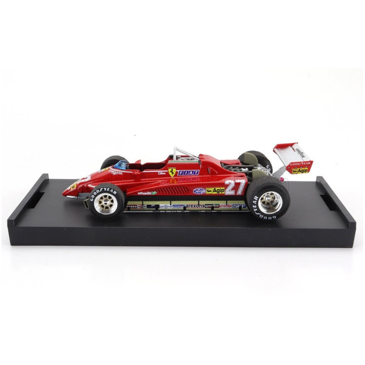 BRUMM FERRARI F1 126C2 N 27 BRAZILIAN GP 1982 GILLES VILLENEUVE - RED 1/43