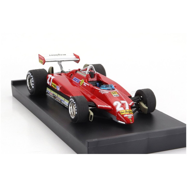 BRUMM FERRARI F1 126C2 N 27 BRAZILIAN GP 1982 GILLES VILLENEUVE - RED 1/43