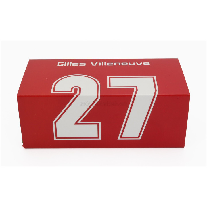 BRUMM FERRARI F1 126CK TURBO N 27 ISTRANA AIRPORT DUEL WITH F104 AIRPLANE 1981 GILLES VILLENEUVE - RED 1/43