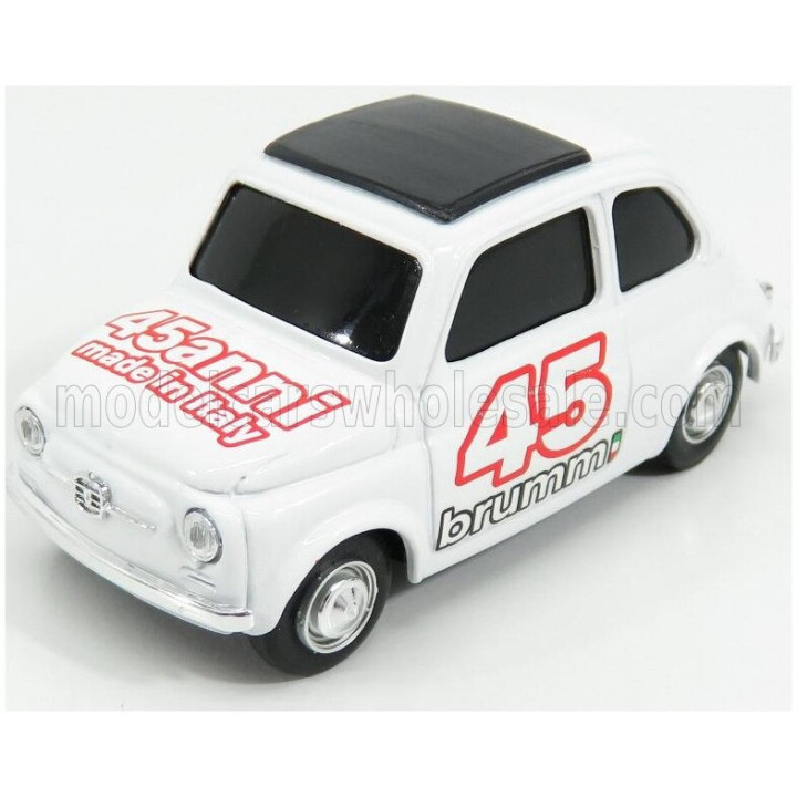 BRUMM FIAT 500 BRUMS 45th ANNIVERSARY - WHITE 1/43