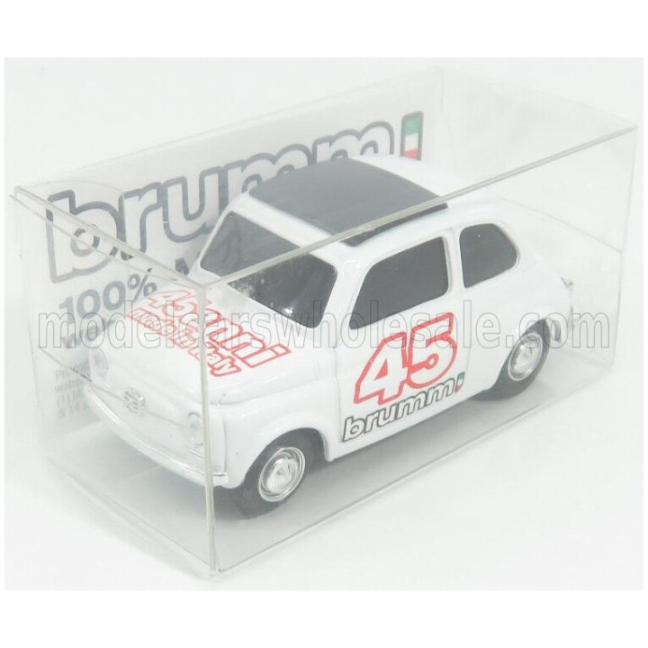 BRUMM FIAT 500 BRUMS 45th ANNIVERSARY - WHITE 1/43