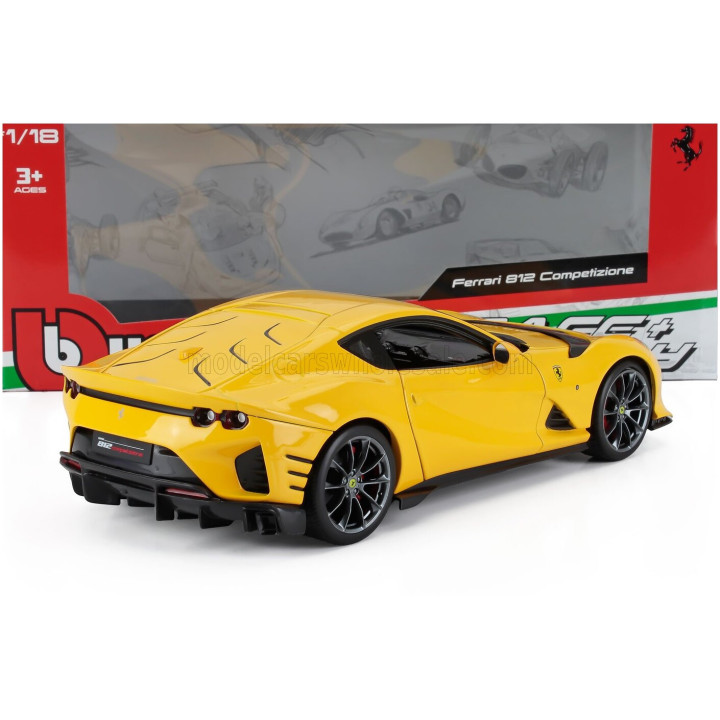 BURAGO FERRARI 812 COMPETIZIONE 2021 - GIALLO MODENA - YELLOW 1/18