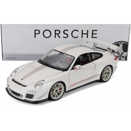 BURAGO PORSCHE 911 997-2 GT3 RS 4.0 COUPE 2012 - WHITE SILVER 1/18