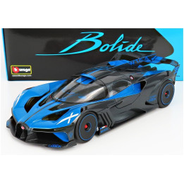 BURAGO BUGATTI BOLIDE W16 8.0 FOUR-TURBO 1850hp 500km/h 2020 - BLUE BLACK 1/18
