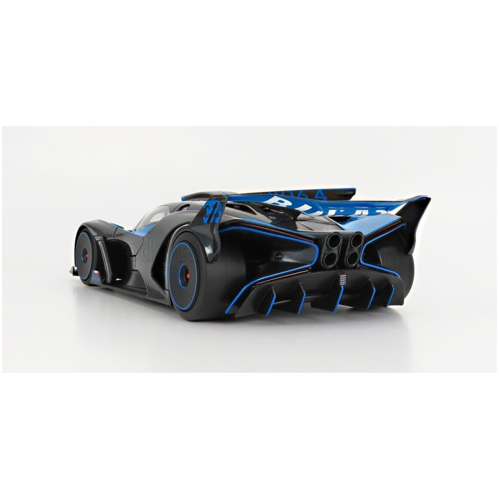 BURAGO BUGATTI BOLIDE W16 8.0 FOUR-TURBO 1850hp 500km/h 2020 - BLUE BLACK 1/18