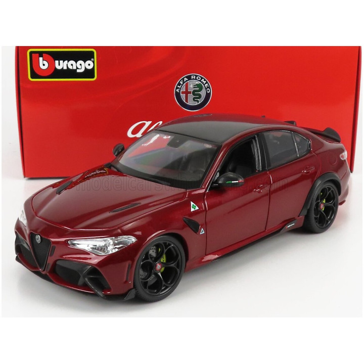 BURAGO ALFA ROMEO GIULIA GTA 2020 - ROSSO ALFA MET - DARK RED MET 1/18