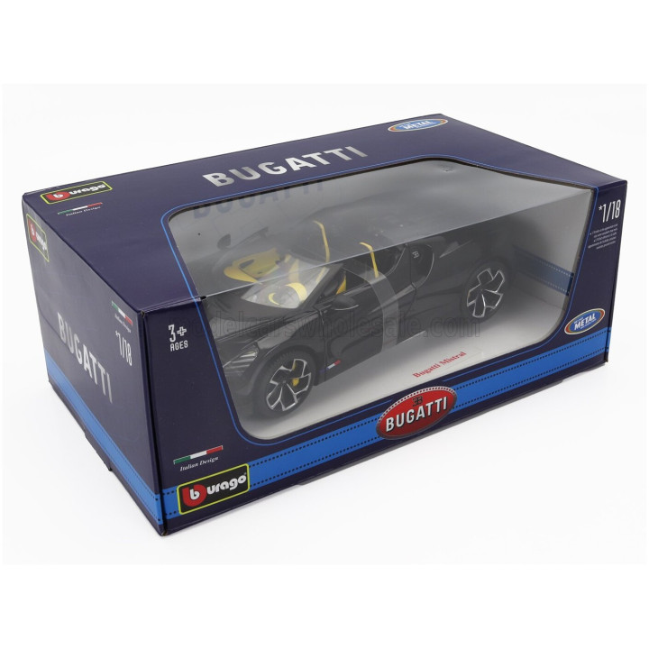 BURAGO BUGATTI W16 MISTRAL 2023 - BLACK 1/18